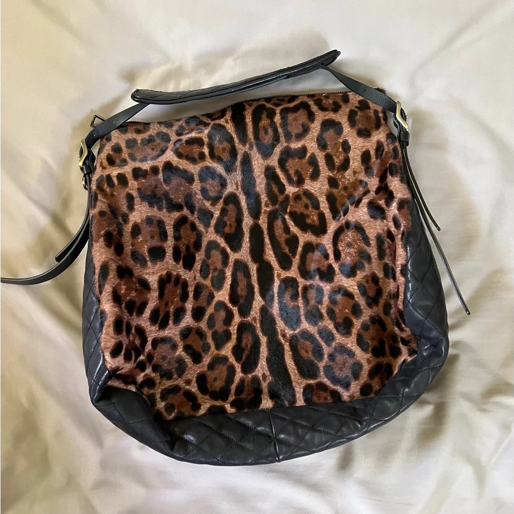 Jimmy Choo leopard calf hair and leather bag - Picture 12 of 16